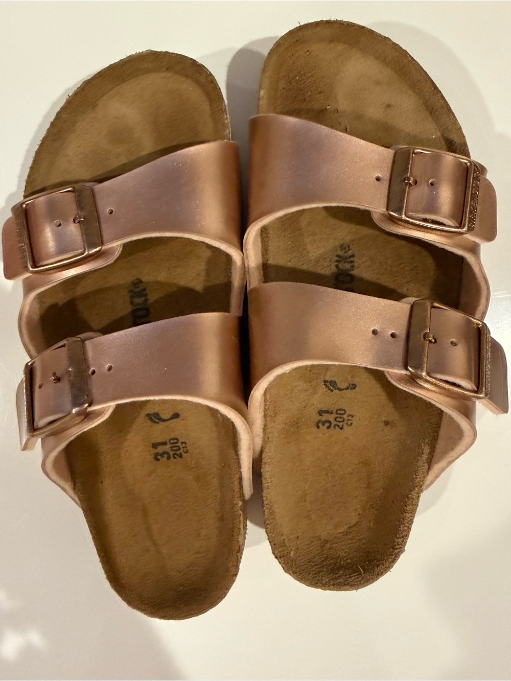 Kids Birkenstock Sandals in Rose Gold - Picture 2 of 4